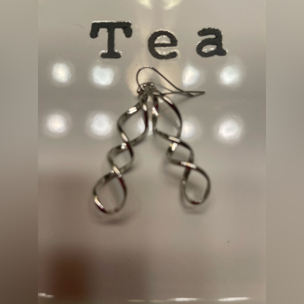 Lia Sophia Spiral Silver Earrings